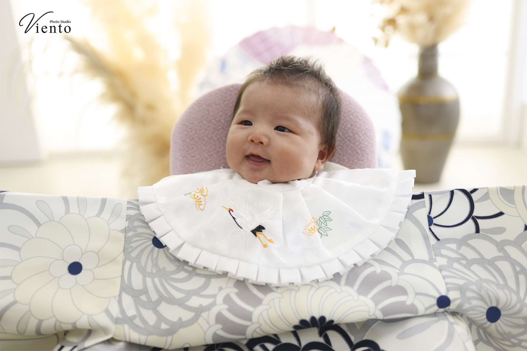 お宮参り&8月寝相アート♪